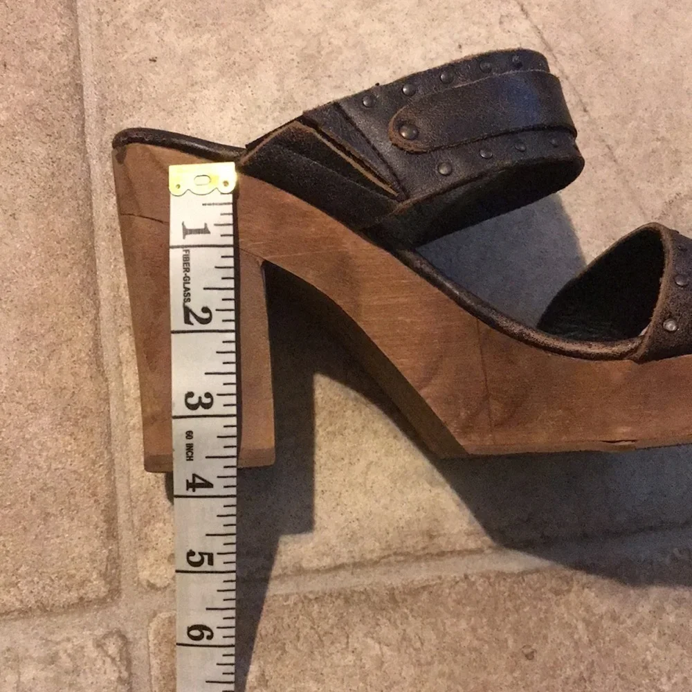 Sbicca Vintage Collection Leather Platform Sandals